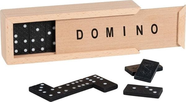 Dominospiel im Holzkasten