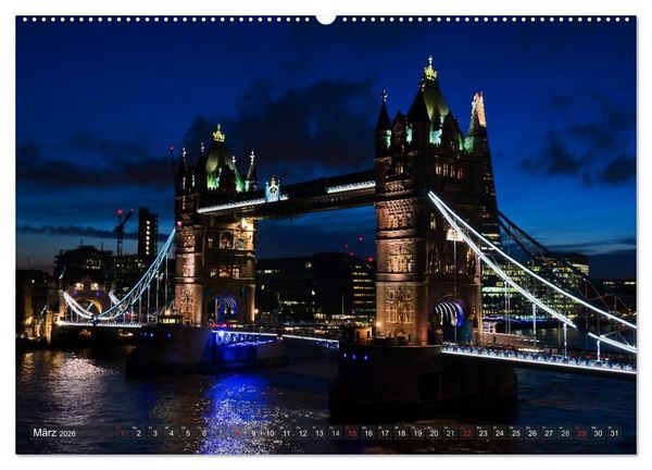 Produktbild: Londoner Perspektiven (hochwertiger Premium Wandkalender 2026 DIN A2 quer), Kunstdruck in Hochglanz