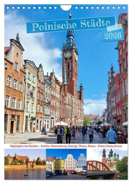 Produktbild: Polnische St&auml;dte - Highlights im Norden (Wandkalender 2026 DIN A4 hoch), CALVENDO Monatskalender