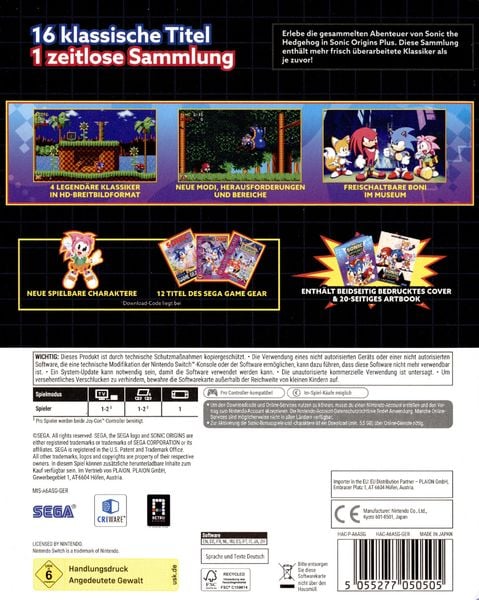Produktbild: Sonic Origins Plus (Limited Edition)