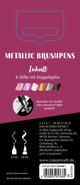 Produktbild: Metallic Brushpens (Beere)