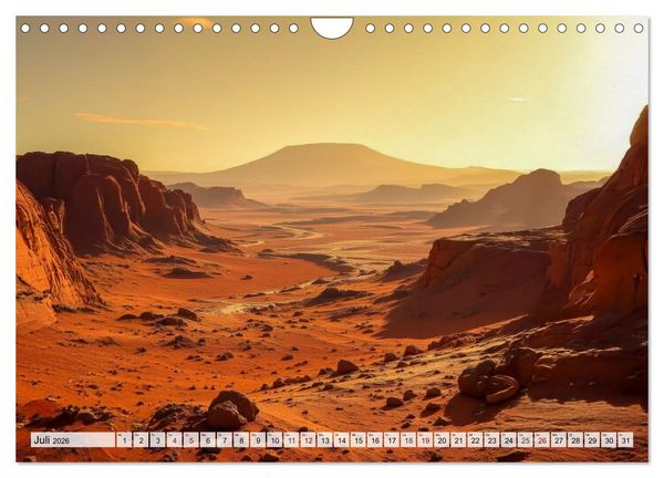 Produktbild: Kosmische Landschaften - Jenseits der Erde (Wandkalender 2026 DIN A4 quer), CALVENDO Monatskalender