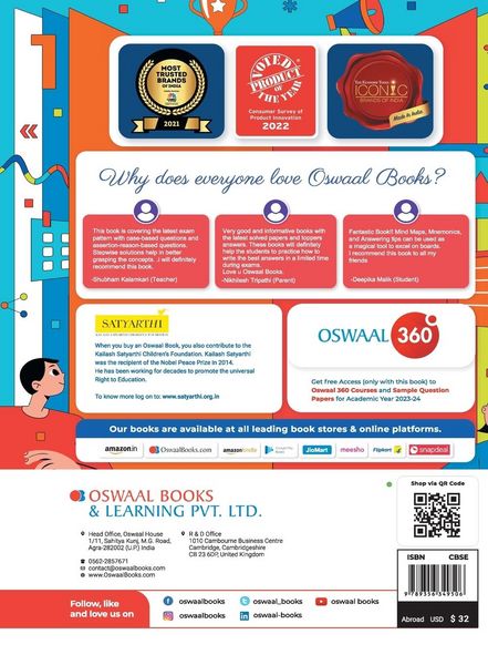 Produktbild: Oswaal CBSE Class 12 Applied Mathematics Question Bank 2023-24 Book