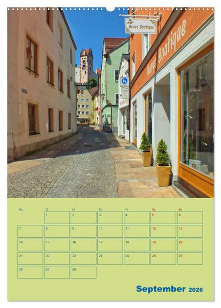 Produktbild: F&uuml;ssen - Ein Allg&auml;uer Terminplaner (Wandkalender 2026 DIN A2 hoch), CALVENDO Monatskalender