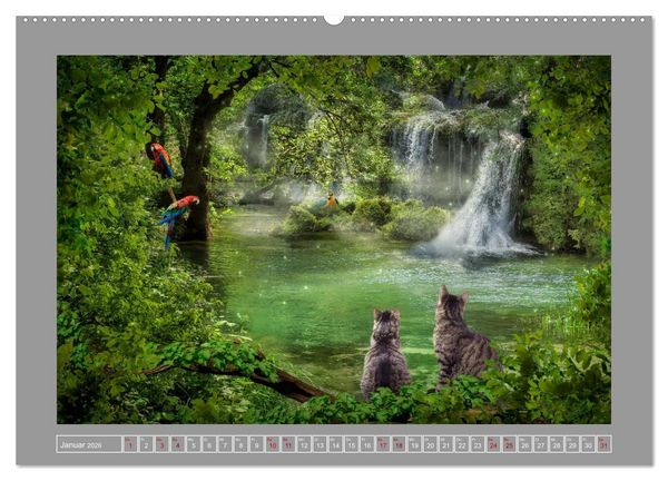 Produktbild: Kleine Streuner (hochwertiger Premium Wandkalender 2026 DIN A2 quer), Kunstdruck in Hochglanz