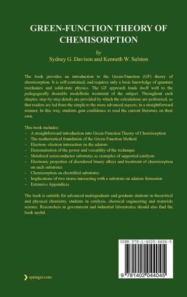 Produktbild: Green-Function Theory of Chemisorption