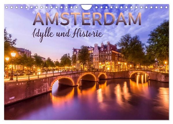 Produktbild: AMSTERDAM Idylle und Historie (Wandkalender 2026 DIN A4 quer), CALVENDO Monatskalender