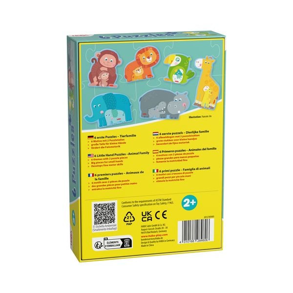 Produktbild: 6 erste Puzzles Tierfamilie