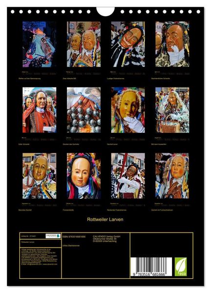 Produktbild: Rottweiler Larven (Wandkalender 2026 DIN A4 hoch), CALVENDO Monatskalender
