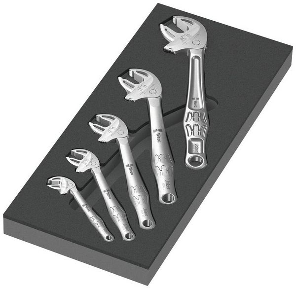 Produktbild: Wera 05150122001 Joker Selbstjustierender Maulschl&uuml;ssel 5teilig Schl&uuml;sselweite (Metrisch) 7 - 24 mm