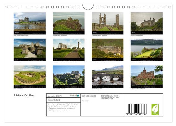 Produktbild: Historic Scotland (Wall Calendar 2026 DIN A4 landscape), CALVENDO 12 Month Wall Calendar