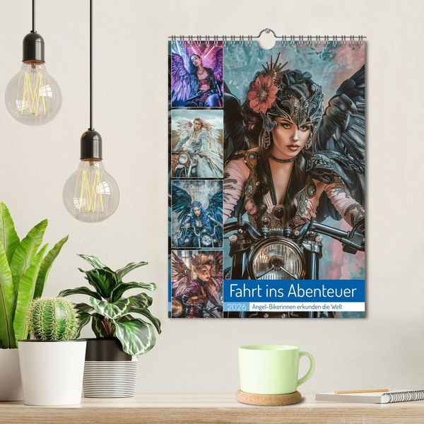 Produktbild: Fahrt ins Abenteuer - Angel-Bikerinnen erkunden die Welt (Wandkalender 2026 DIN A4 hoch), CALVENDO Monatskalender
