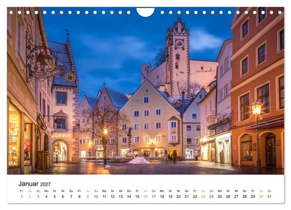 Produktbild: Unterwegs auf der Romantischen Strasse (Wandkalender 2027 DIN A4 quer), CALVENDO Monatskalender