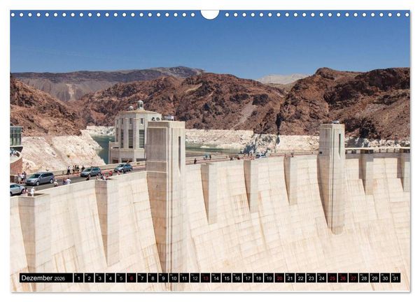 Produktbild: Der Hoover Staudamm (Wandkalender 2026 DIN A3 quer), CALVENDO Monatskalender