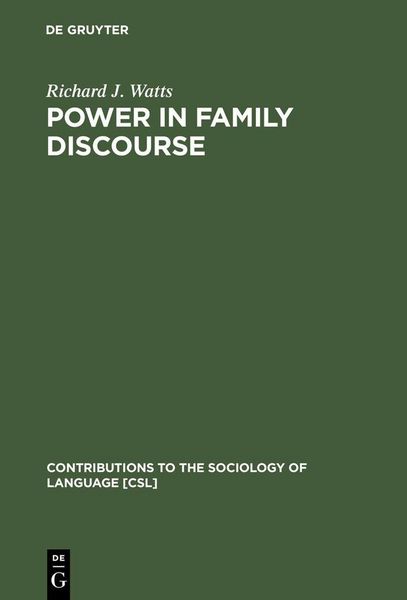 Produktbild: Power in Family Discourse
