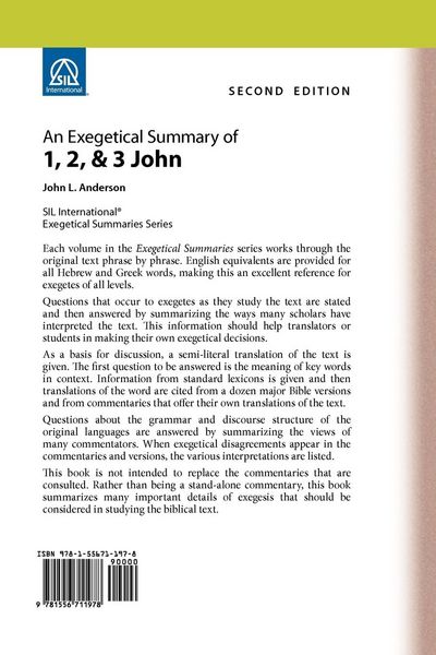 Produktbild: An Exegetical Summary of 1, 2, and 3 John, 2nd Edition