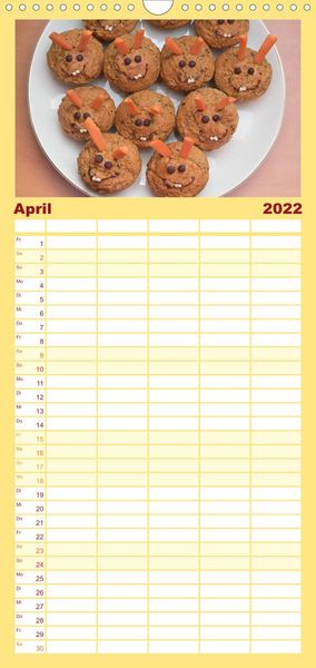 Produktbild: Familienplaner S&uuml;&szlig;es aus der Vollwert-Backstube (Wandkalender 2022 , 21 cm x 45 cm, hoch)