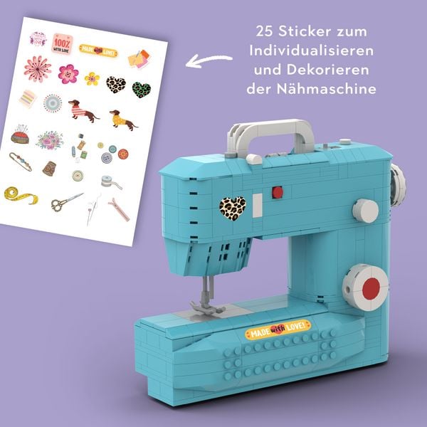 Produktbild: N&auml;hmaschine aus Klemmbausteinen