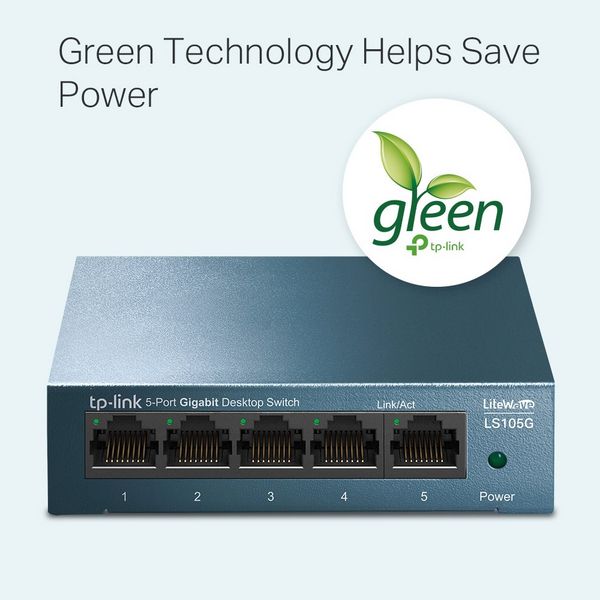 Produktbild: TP-LINK LS105G Netzwerk Switch 5 Port