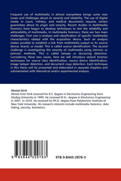 Produktbild: New Techniques in Multimedia Forensics