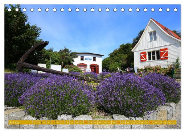 Produktbild: Insel Hiddensee - Stimmungen und Sehns&uuml;chte (Tischkalender 2026 DIN A5 quer), CALVENDO Monatskalender
