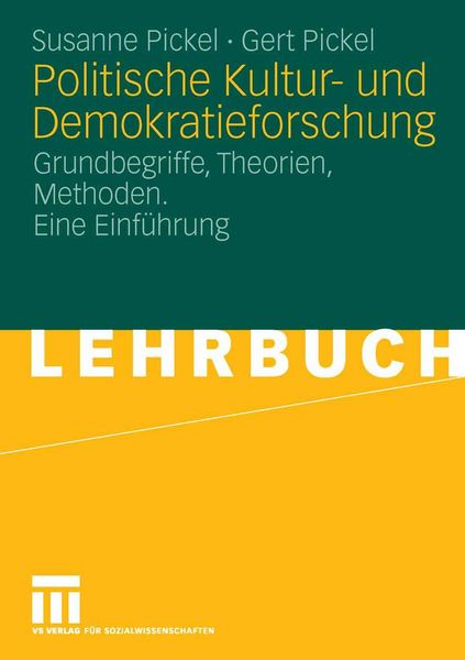 Produktbild: Politische Kultur- und Demokratieforschung