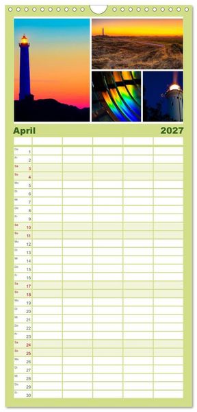 Produktbild: Familienplaner 2027 - Sehnsucht D&auml;nemark - Danmark mit 5 Spalten (Wandkalender, 21 x 45 cm) CALVENDO