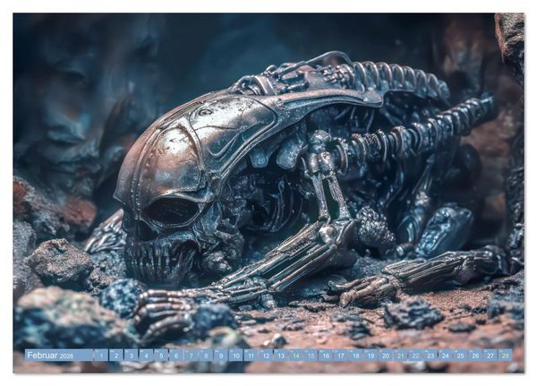 Produktbild: Science Fiction - Fremdartige V&ouml;lker und deren Spuren (Tischkalender 2026 DIN A5 quer), CALVENDO Monatskalender