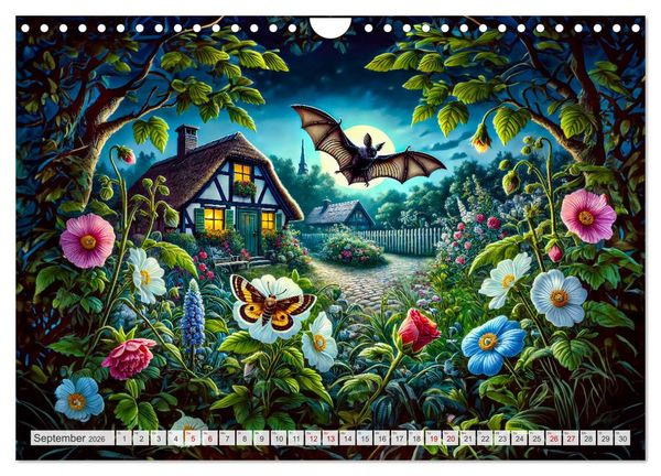 Produktbild: Tiere im Garten - Tierische Begegnungen in der gr&uuml;nen Oase (Wandkalender 2026 DIN A4 quer), CALVENDO Monatskalender