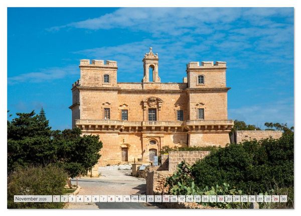 Produktbild: Malta &ndash; Historisches Juwel im Mittelmeer (Tischkalender 2026 DIN A5 quer), CALVENDO Monatskalender