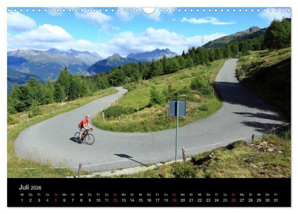 Produktbild: Alpenp&auml;sse auf dem Rennrad "Himmlische Serpentinen" (Wandkalender 2026 DIN A3 quer), CALVENDO Monatskalender