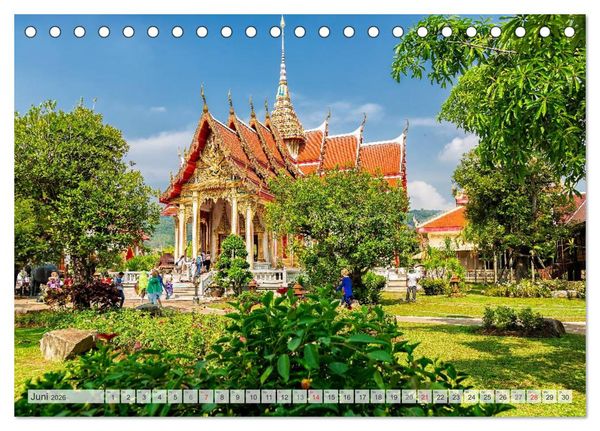 Produktbild: Thailand Impressionen (Tischkalender 2026 DIN A5 quer), CALVENDO Monatskalender
