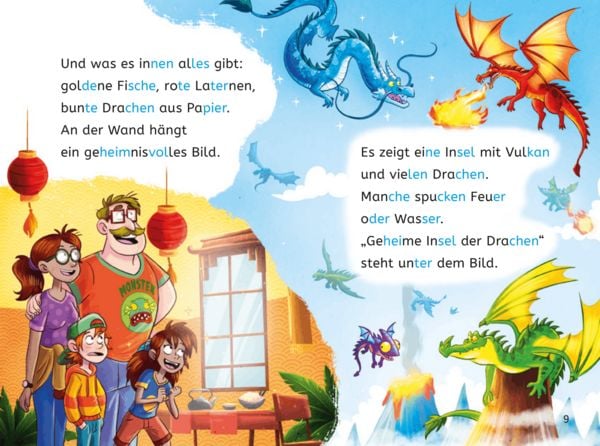Produktbild: Leseprofis &ndash; Silbe-f&uuml;r-Silbe: Das Geheimnis der Dracheninsel, 1. Klasse