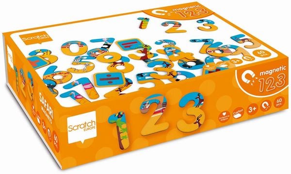 Magnete 60 Zahlen Safari (Kinderspiel)