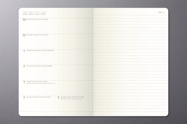 Produktbild: SIGEL C2714 Wochennotiz-Kalender Conceptum 2027, ca. A5, schwarz