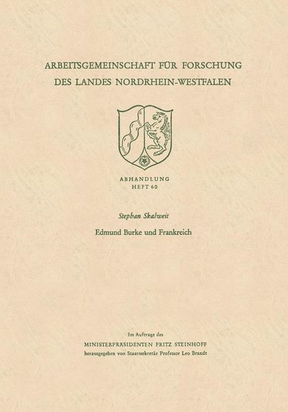 Produktbild: Edmund Burke und Frankreich