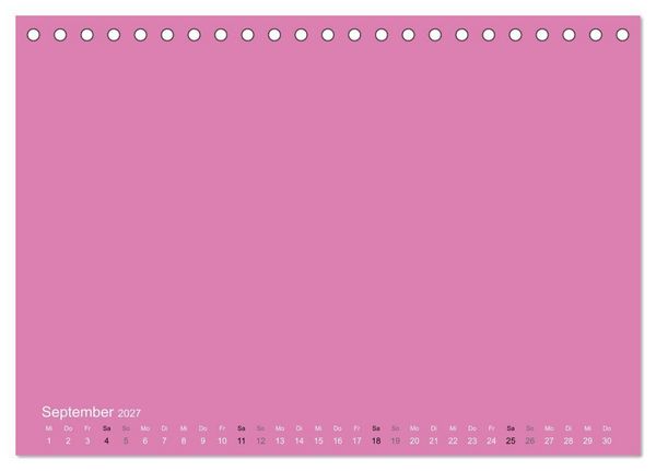 Produktbild: Bastelkalender - Pink (Tischkalender 2027 DIN A5 quer), CALVENDO Monatskalender