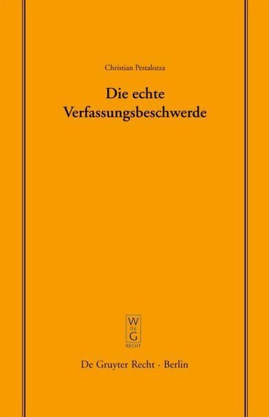 Produktbild: Die echte Verfassungsbeschwerde