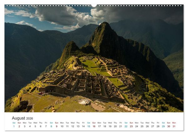 Produktbild: Mysterious Peru (High Quality Premium Wall Calendar 2026 DIN A2 landscape),CALVENDO 12 Month Wall Calendar