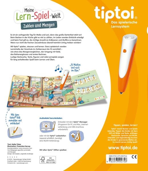 Produktbild: tiptoi&reg; Meine Lern-Spiel-Welt - Zahlen und Mengen