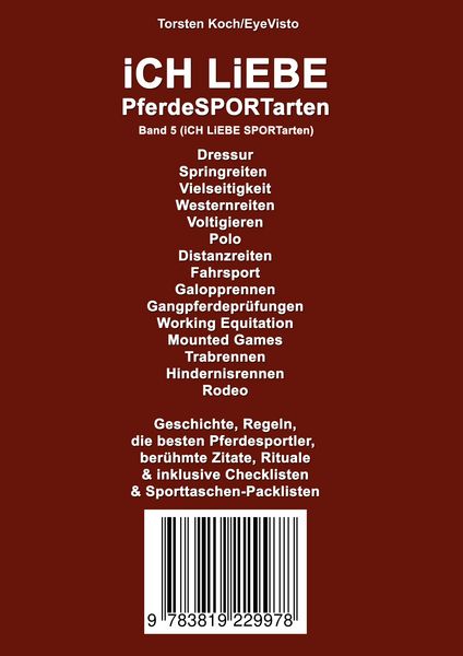 Produktbild: iCH LiEBE PferdeSPORTarten