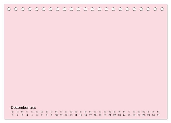 Produktbild: DIY Bastel-Kalender -Warme Pastell Farben- Zum Selbstgestalten (Tischkalender 2026 DIN A5 quer), CALVENDO Monatskalender