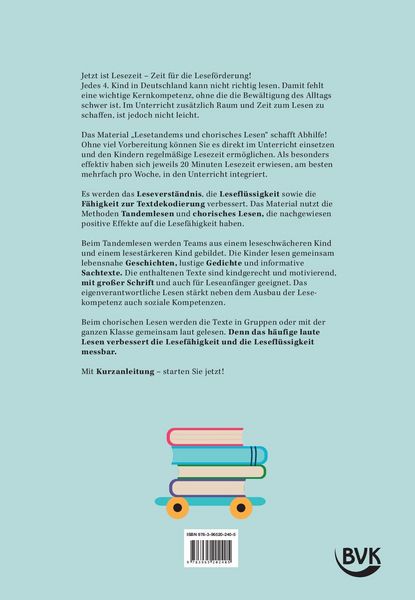 Produktbild: Lesetandems und chorisches Lesen &ndash; 3. Klasse