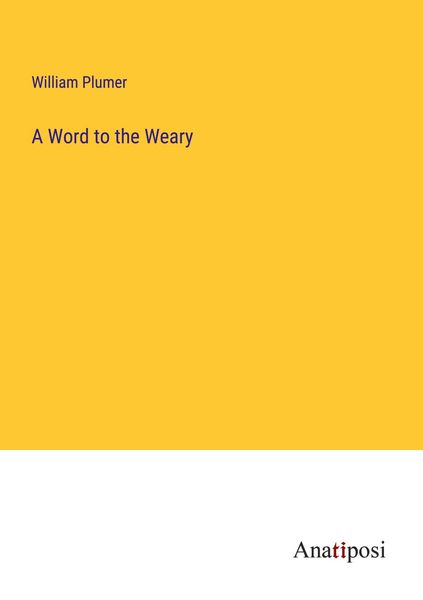 Produktbild: A Word to the Weary