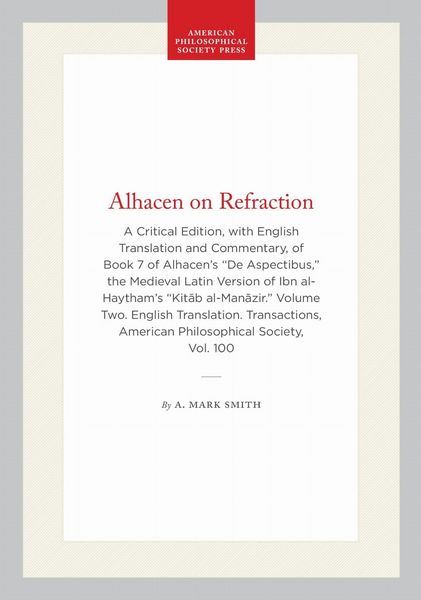Produktbild: Alhacen on Refraction