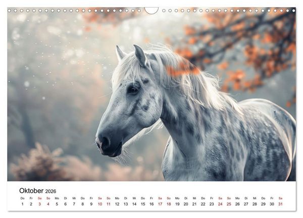 Produktbild: Wilde M&auml;hnen: Ein Jahr mit Pferden (Wandkalender 2026 DIN A3 quer), CALVENDO Monatskalender