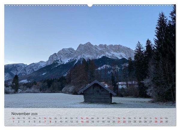 Produktbild: Alpenauszeit - Die Bergh&uuml;tten unserer Alpen (hochwertiger Premium Wandkalender 2026 DIN A2 quer), Kunstdruck in Hochglanz