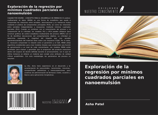 Produktbild: Exploraci&oacute;n de la regresi&oacute;n por m&iacute;nimos cuadrados parciales en nanoemulsi&oacute;n