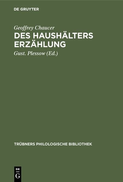 Produktbild: Des Haush&auml;lters Erz&auml;hlung