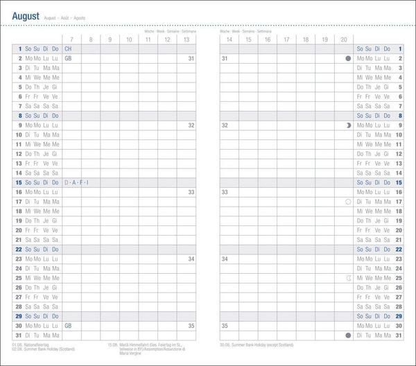 Produktbild: Leporello, schwarz Kalender 2027